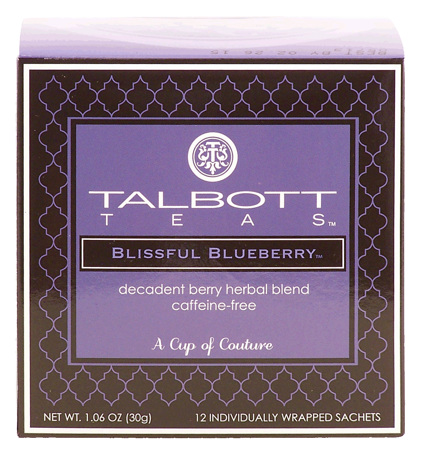 Talbott Teas  blissful blueberry, caffeine-free, 12-bags Full-Size Picture